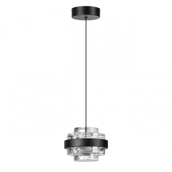 Чёрный/металл/акрил Подвес LED 6W 4000K 432лм KLOT L-VISION, арт. 5031/6L