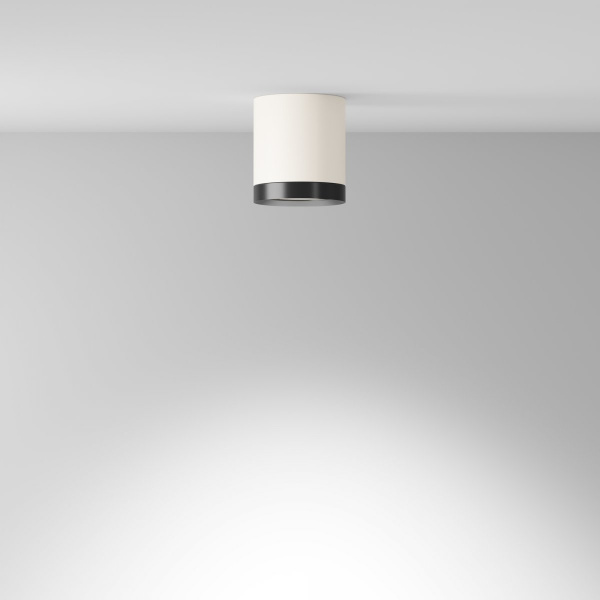 фото Потолочный светильник Maytoni Technical Hoop C086CM-GX53-MRD-WB, бело-черный