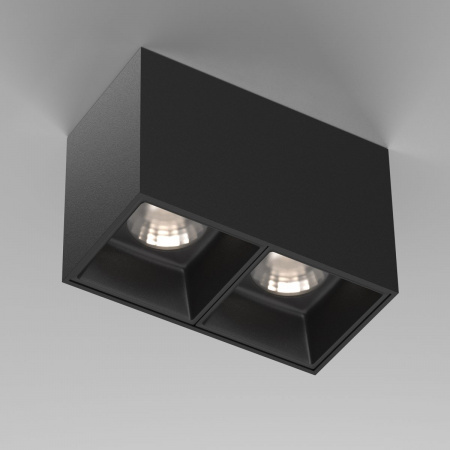 фото Потолочный светильник Maytoni Technical Alfa LED C065CL-02-L12W4K-B, черный