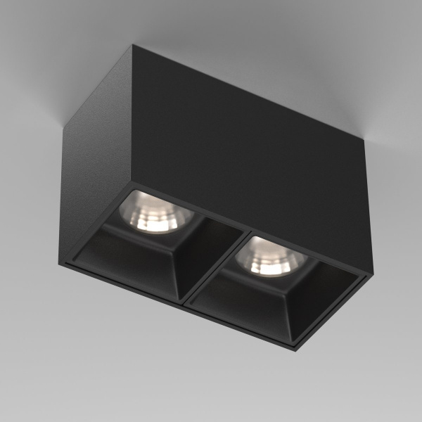 фото Потолочный светильник Maytoni Technical Alfa LED C065CL-02-L12W4K-B, черный
