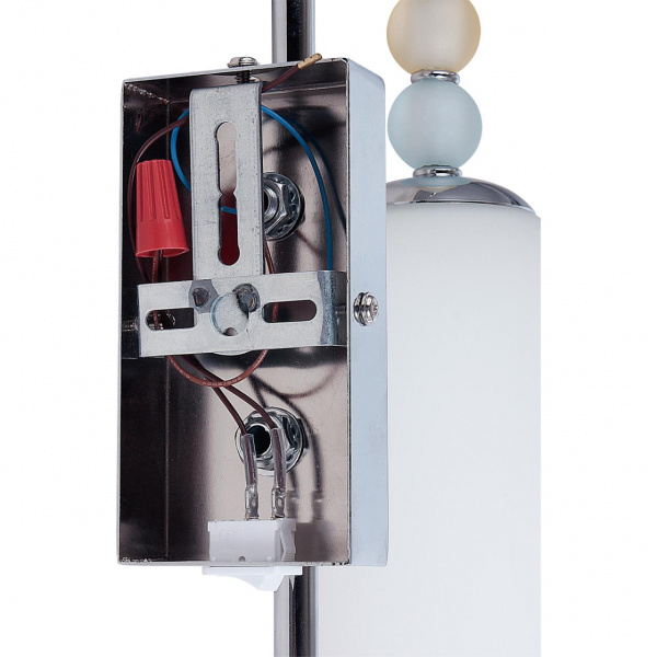 фото Хром/голубой/желтый/белый, металл/стекло Бра Е14 1*40W 220V TRACY NEOCLASSI, арт. 8271/1W