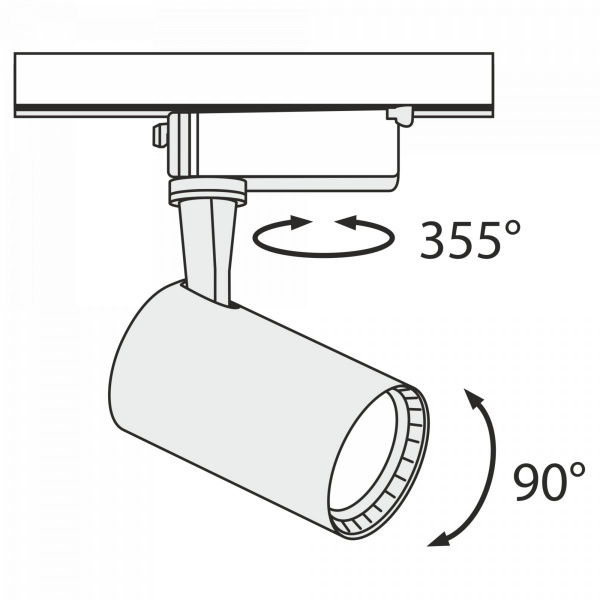 фото Трековый светильник Maytoni Technical Vuoro TR003-1-6W3K-W, белый