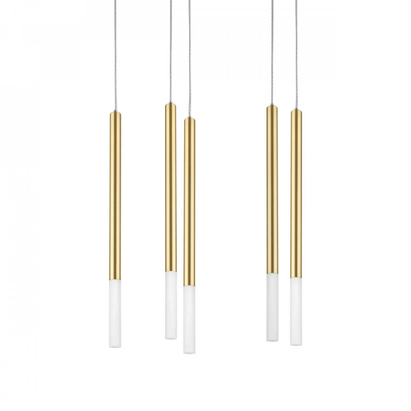 фото Люстра подвесная Tubo, золото Lightstar L5T747133