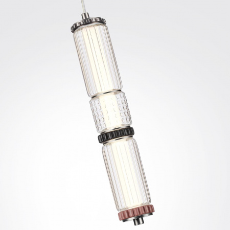 фото Темный сатин.никель/терракот/черный Подвес LED 12W 4000K COLLIER L-VISION, арт. 5456/12L