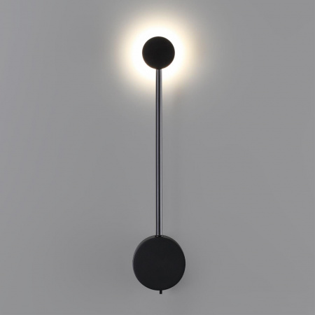 фото Черный/металл/акрил Настенный светильник LED 3000/4000K тумблер на корп. 5W 220V CRI > 90 SATELLITE HIGHTECH, арт. 7008/5WL