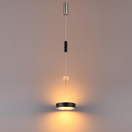 фото Черный/никель/металл/керамика/хрусталь/акрил Подвес LED 32W 2000К/3000K/4000K RIVIERA L-VISION, арт. 5451/32LB