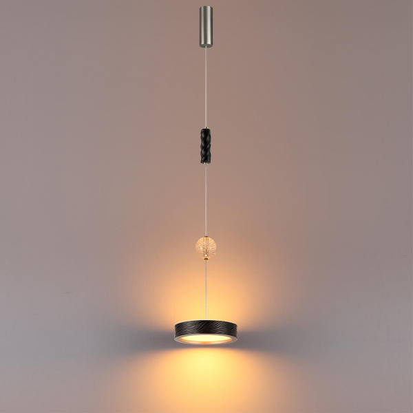 фото Черный/никель/металл/керамика/хрусталь/акрил Подвес LED 32W 2000К/3000K/4000K RIVIERA L-VISION, арт. 5451/32LB