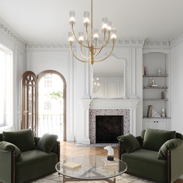 фото Подвесной светильник Maytoni Arco MOD223PL-08BS, латунь