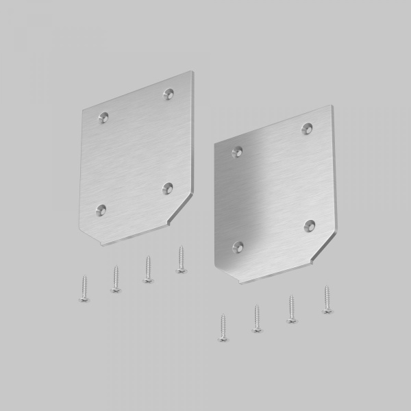 фото Заглушка торцевая к профилю, 2шт Maytoni Technical TRA034MPEC-21S(N), серебро