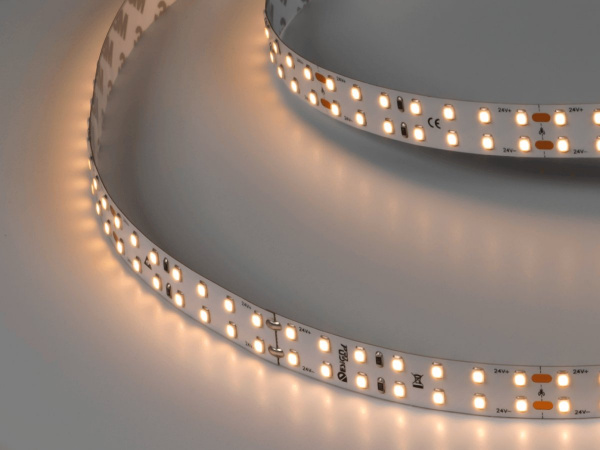 Лента светодиодная SWG 2x DSG 2835 WW 196L-V24-IP33, 3000 K, 980 LED, 18W/m, 5000*15*2 mm, LUX, катушка 5 м