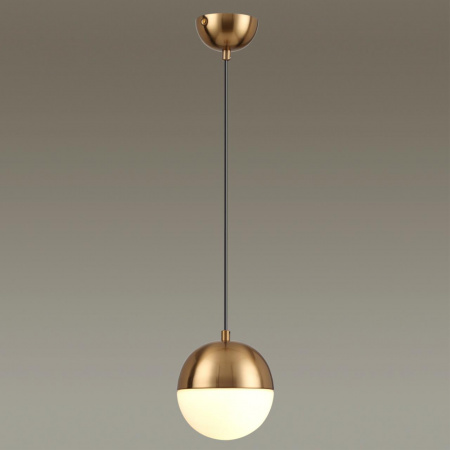 фото Античн.бронза/металл/белый/стекло Подвес E27 1*40W PINGA PENDANT, арт. 4960/1