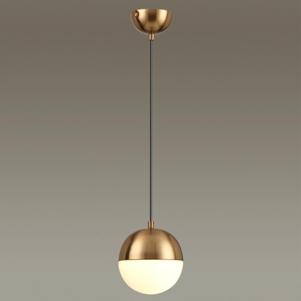 фото Античн.бронза/металл/белый/стекло Подвес E27 1*40W PINGA PENDANT, арт. 4960/1
