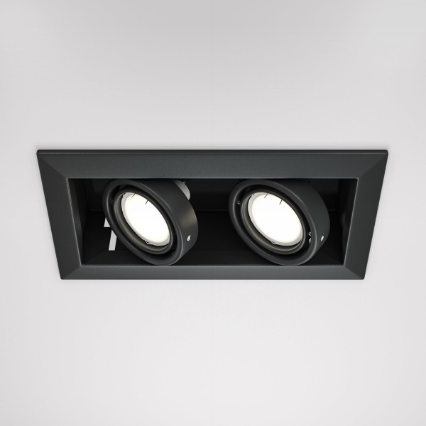 Встраиваемый светильник Maytoni Technical Metal Modern DL008-2-02-B, черный