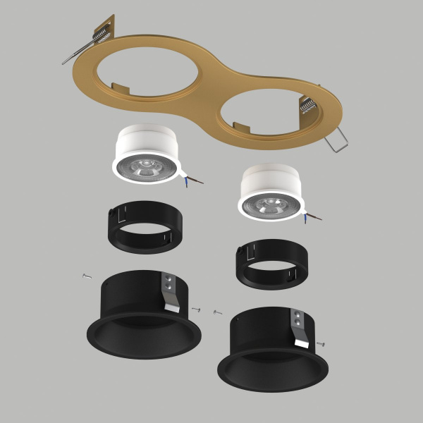 фото Комплект со светильником Domino, золото Lightstar D6230707BMOD