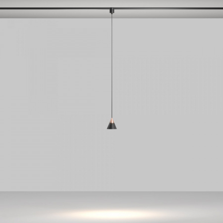 фото Трековый подвесной светильник Maytoni Technical Cono TR166-1-7W3K-M-B, черный