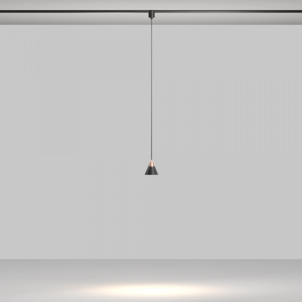 фото Трековый подвесной светильник Maytoni Technical Cono TR166-1-7W3K-M-B, черный