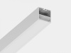 Подвесной/накладной алюминиевый профиль SWG Design LED LS 5050, 2500 мм, белый, LS.5050-W-R