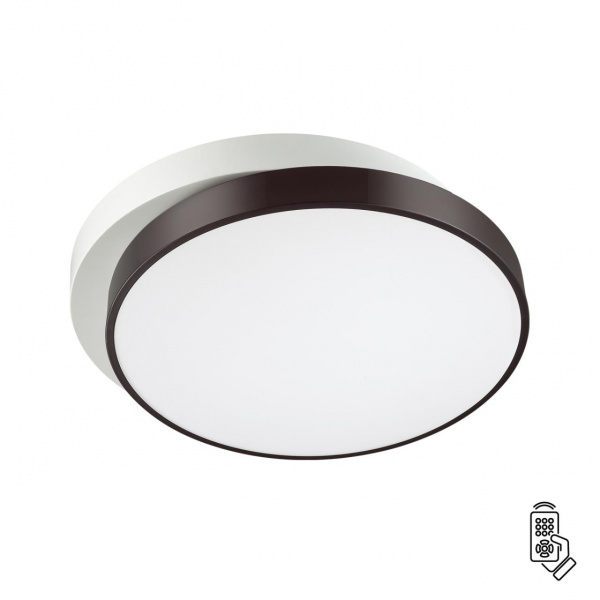 Белый, черный Люстра потолочная диммир. с ДУ LED 72W 3000-6000К 220V AGATHA LEDIO, арт. 4509/72CL