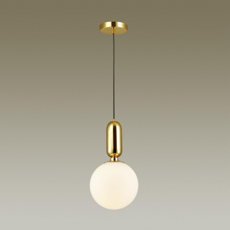 фото Золотой/белый Подвес E27 1*40W (тип лампы СВЕЧА ) 220V OKIA PENDANT, арт. 4669/1