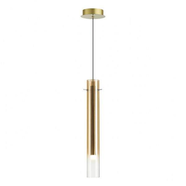фото Золотой/янтарный/металл/стекло Подвес LED 4W 3000K SHINY PENDANT, арт. 5061/5LB