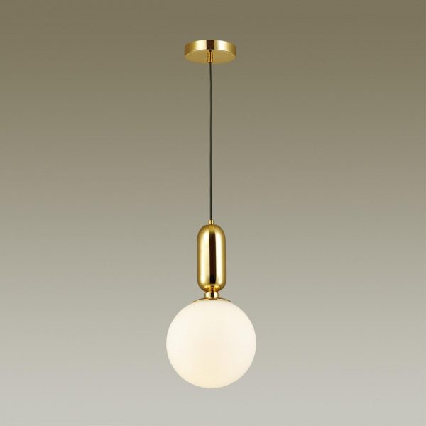 фото Золотой/белый Подвес E27 1*40W (тип лампы СВЕЧА ) 220V OKIA PENDANT, арт. 4669/1