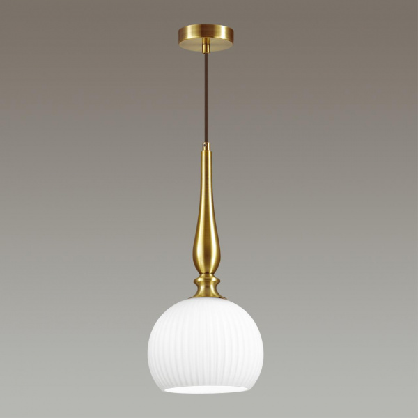 фото Белый/бронзовый Подвес E27 60W RUNGA PENDANT, арт. 4767/1