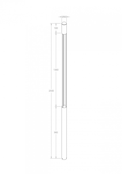 Садово-парковый светильник Maytoni Outdoor Mill O427FL-L30GF3K, графит