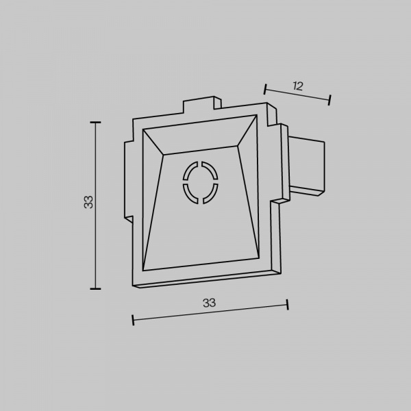 фото Комплект заглушек к встраиваемому шинопроводу Radity 2шт Maytoni Technical TRA084EC-12B, черный