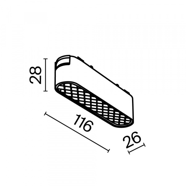 фото Трековый светильник Maytoni Technical Basis Grid TR084-1-6W4K-W, белый