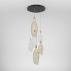 фото Подвесной светодиодный светильник с металлическими плафонами 90352/6 золото/хром
