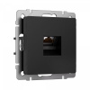 фото Розетка Ethernet RJ-45 cat. 6A экранированная (черный матовый) W5120108