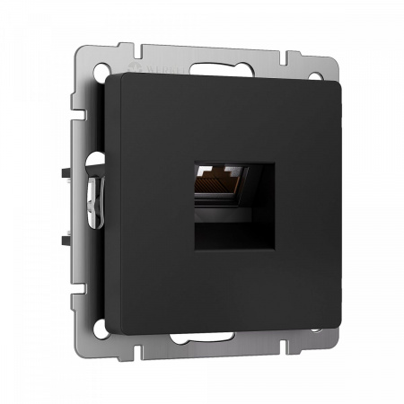 фото Розетка Ethernet RJ-45 cat. 6A экранированная (черный матовый) W5120108