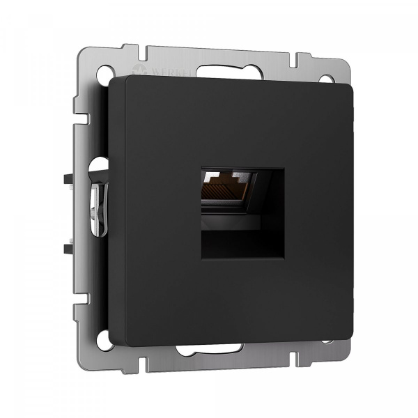 фото Розетка Ethernet RJ-45 cat. 6A экранированная (черный матовый) W5120108