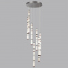 фото Темный сатин.никель/терракот/черный Люстра каскадная LED 210W (30W*7) 4000K COLLIER L-VISION, арт. 5456/210L