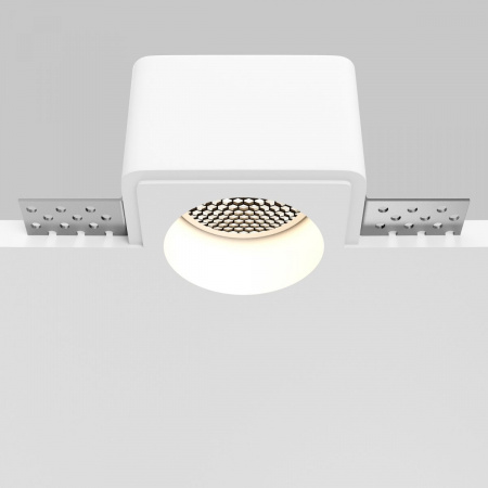 фото Встраиваемый светильник Maytoni Technical Gyps Modern DL123-GU10-01-W, белый
