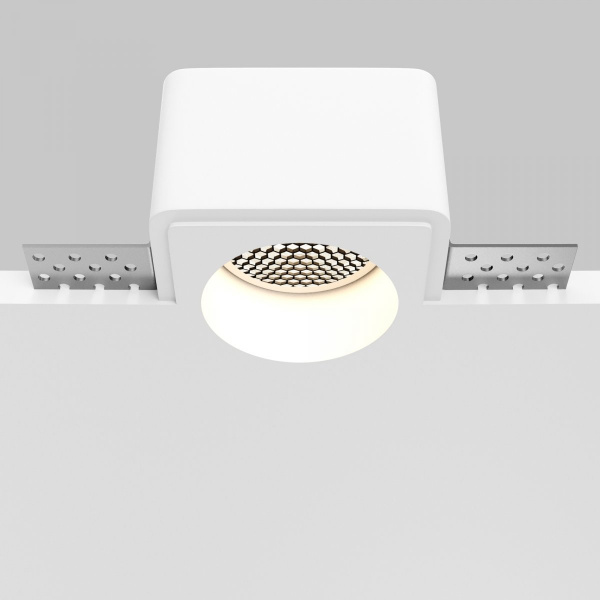 фото Встраиваемый светильник Maytoni Technical Gyps Modern DL123-GU10-01-W, белый