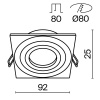 фото Встраиваемый светильник Maytoni Technical Atom DL024-2-01B, черный