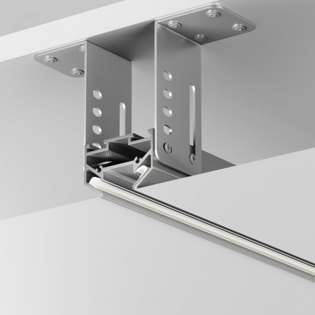 фото Профиль для монтажа Exility X в натяжной ПВХ потолок, 2м Maytoni Technical TRA239MP-212S, серебро