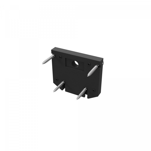 Торцевая заглушка для демпферного шинопровода, черная, 1шт. Maytoni Technical TRA034D-EC-422B, черный