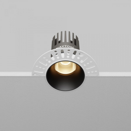 фото Встраиваемый светильник Maytoni Technical Dip DL124-10W-3K-TRS-B, черный