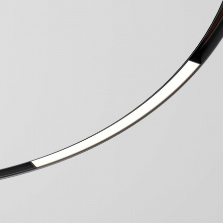 фото Slim Magnetic Трековый светильник для радиусного шинопровода 16W 4200K Planar чёрный Ø 1200мм 85182/01