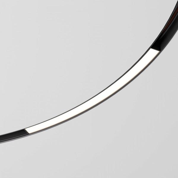 фото Slim Magnetic Трековый светильник для радиусного шинопровода 16W 4200K Planar чёрный Ø 1200мм 85182/01