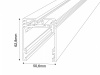 фото Трек SWG SY низковольтный универсальный, белый, SY-C-SL-601010-2-WH, 2м RU PCB Серебро Муар