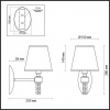 фото Античная латунь, бежевый Бра E14 1*40W 220V MONTANA NEOCLASSI, арт. 4429/1W