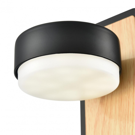 фото Металл, черный/дерево Бра GX53 LED 1*7W 220V LELAND COMFI, арт. 8264/1W