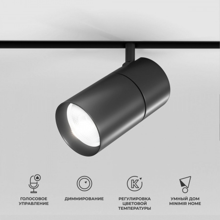 фото Slim Magnetic Умный трековый светильник 20W 2700-6500K Dim R03 (черный) 85197/01