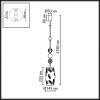 фото Бежевый/античная бронза/металл/керамика Подвес E27 1*40W KARELIA PENDANT, арт. 5444/1