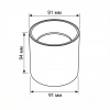 фото Свет-к LED SMD накл. (WC1411) 15W 4000К IP20 60° d91*h94mm белый WO