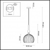 фото Белый/бронзовый Подвес E27 60W RUNGA PENDANT, арт. 4766/1