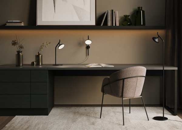 фото Торшер Maytoni Vita MOD451FL-L8B3K, черный